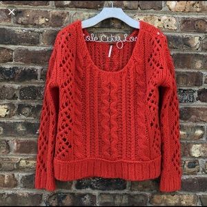 Free people, chunky knit sweater